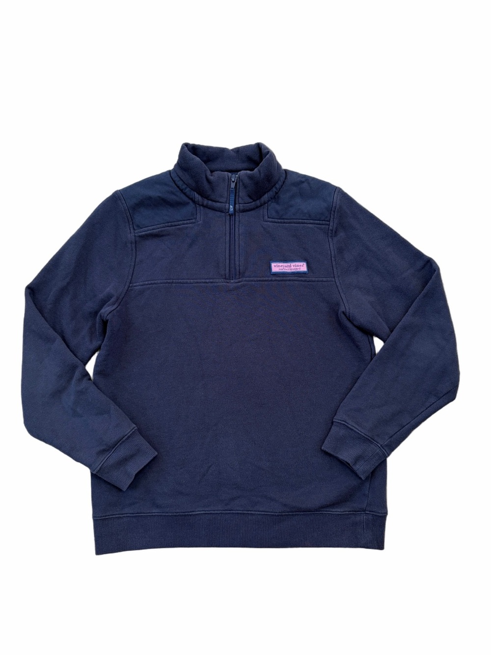 Vineyard Vines Boy’s Size Large, 16, Navy Shep Shirt Quarter Zip Pullover